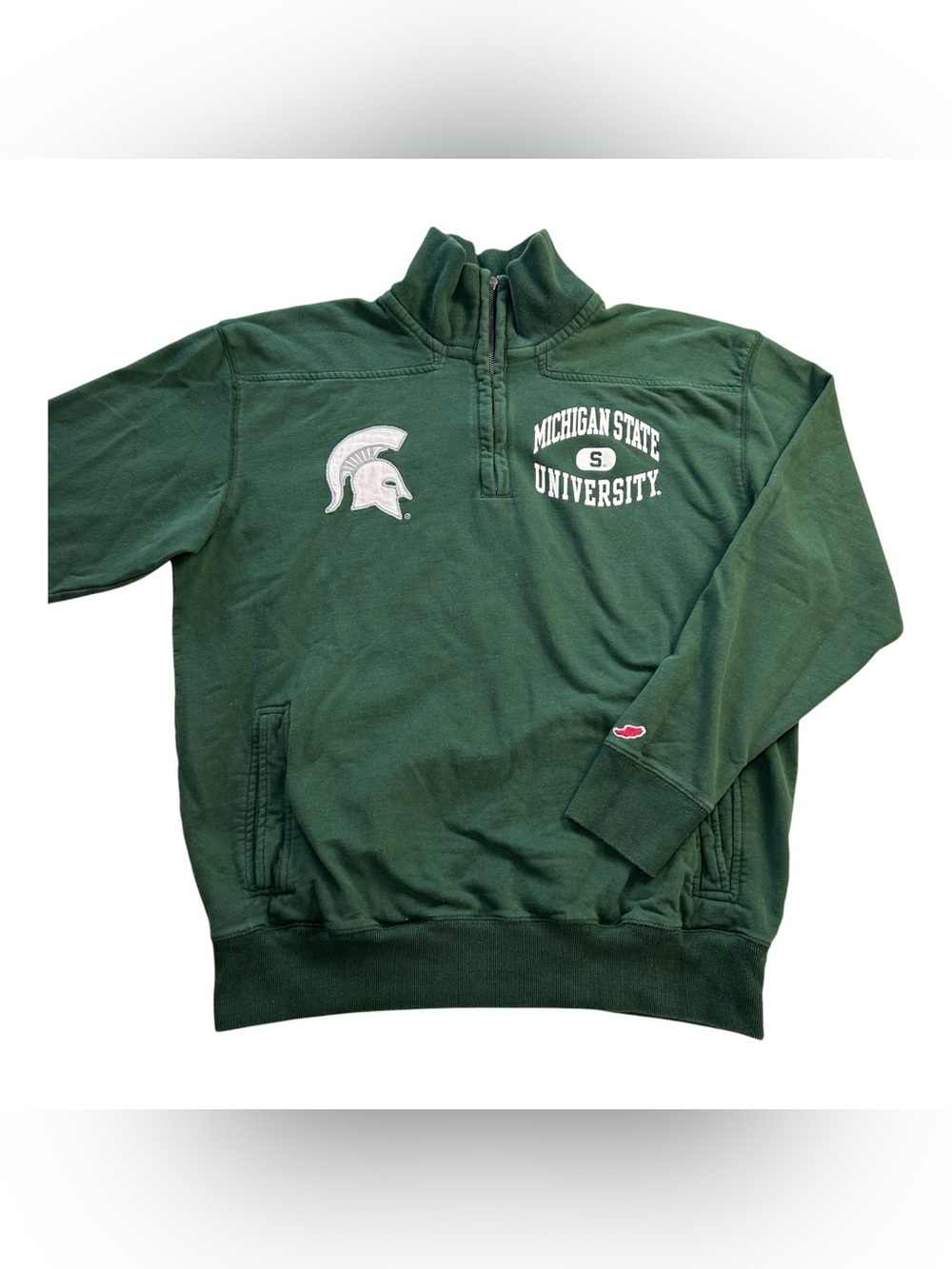 Michigan State Spartans Men's League Heritage 1/4 Zip Sweatshirt Jacket size XL